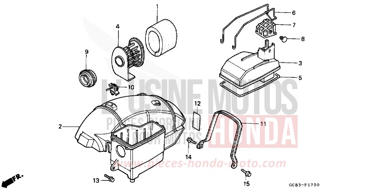 LUFTFILTER von NHX 110 Lead CASTLE GRAY METALLIC (NH174M) von 1990